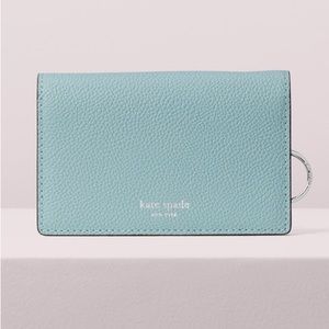 KATE SPADE SMALL MARGAUX KEY RING LEATHER WALLET